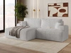 Ecksofa L-Form mit Schlaffunktion und Bettkasten Serene Links Grau