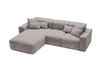 Ecksofa L-Form Links Moderne Ecksofa Leni Grau