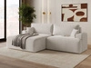 Ecksofa L-Form mit Schlaffunktion und Bettkasten Serene Links Hellbeige