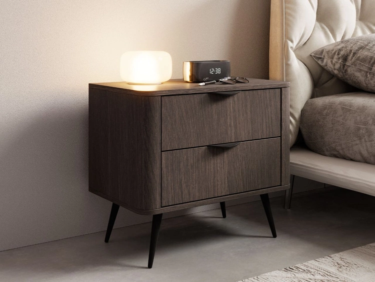 Nachttisch mit zwei Schubladen Magico Eiche Dunin