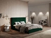 Polsterbett mit Bettkasten und Lattenrost 120x200 Toreto Dunkelgrün