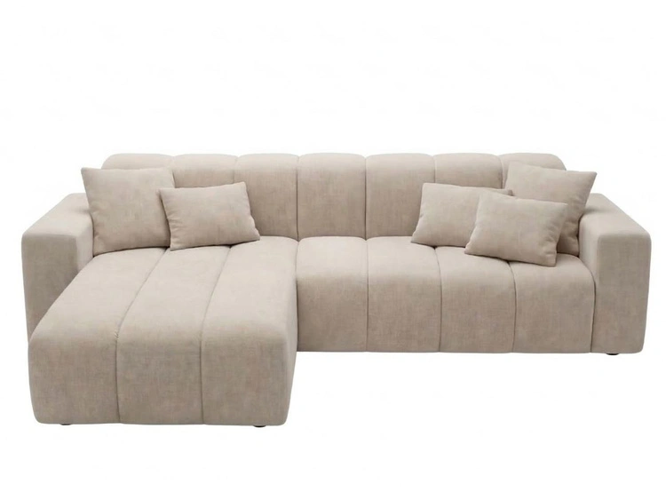 Ecksofa L-Form Links Nork Beige