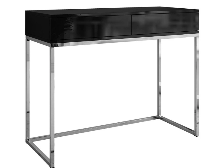 Schwarzer Glanz \ Push to open \ Silber