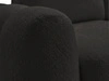 Ecksofa L-Form mit Schlaffunktion und Bettkasten Avelin Links Schwarz