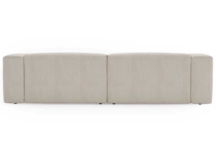 Ecksofa L-Form Links Moderne Cord Ecksofa Landi Beige