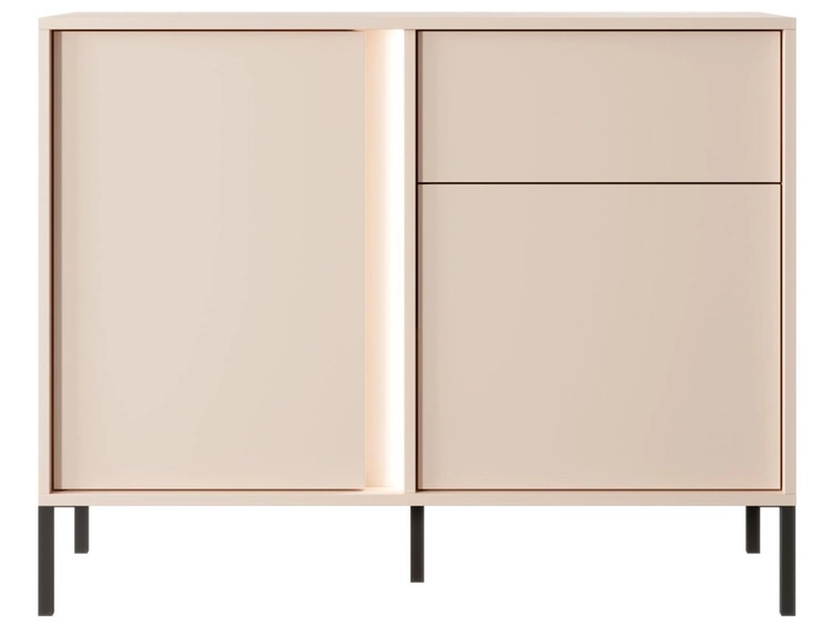 Kommode mit Türen und Schublade Dego Beige