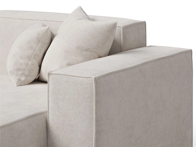 Ecksofa L-Form Rechts Arizona Beige