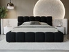 Polsterbett mit Bettkasten und Lattenrost 140x200 Modo Schwarz
