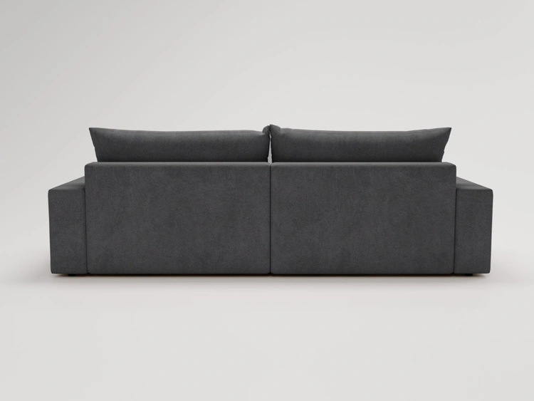 Ecksofa L-Form mit Schlaffunktion und Bettkasten Havi Rechts Graphit