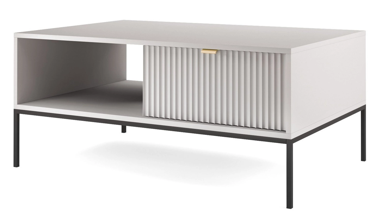 Industrieller couchtisch Amber - Grau