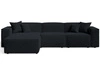 Ecksofa L-Form Links Arizona Schwarz