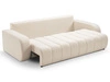 Schlafsofa mit Bettfunktion und Bettkasten Adoro Hellbeige
