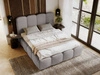 Polsterbett mit Bettkasten und Lattenrost 120x200 Galli Grau