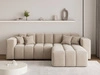 Ecksofa L-Form Rechts Moderne Ecksofa Loopo Beige