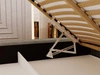 Polsterbett mit Bettkasten und Lattenrost 120x200 Barbados Hellbraun