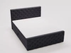Boxspringbett mit Bettkasten 120x200 Montego Dunkel grau