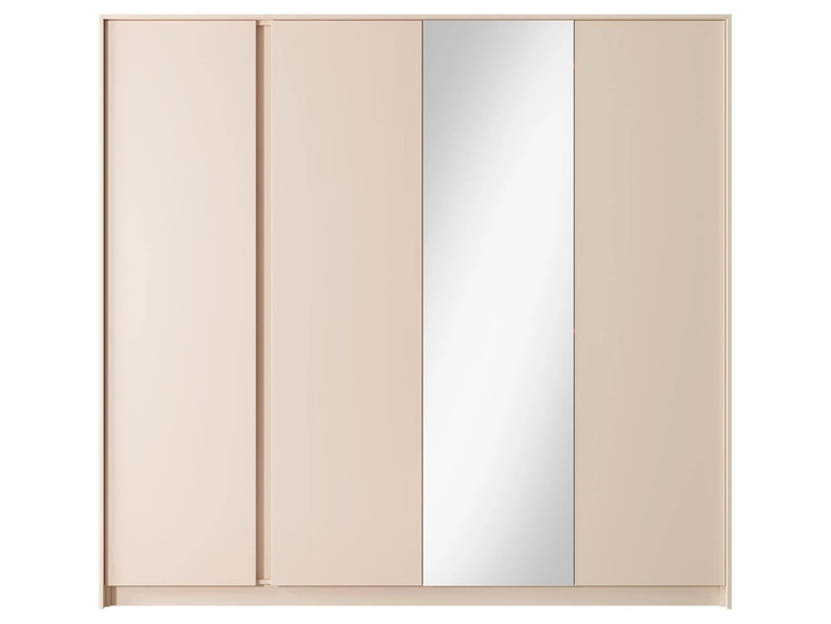 Kleiderschrank mit Spiegel Dego Beige