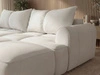 Ecksofa L-Form Rechts mit Schlaffunktion und Bettkasten Bonno Creme 