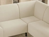 Ecksofa L-Form Rechts Regento Bouclé-Stoff Hellbeige
