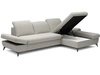 Ecksofa L-Form Rechts mit Schlaffunktion und Bettkasten Hannover Beige