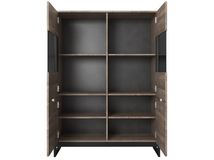 Vitrinenschrank 109 cm Denis Dunkelbraun