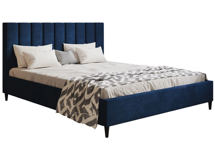 Polsterbett mit Lattenrost 160x200 Snazi Dunkelblau