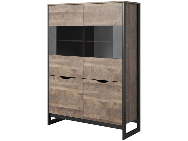 Vitrinenschrank 109 cm Denis Dunkelbraun