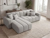 Ecksofa L-Form Links Nork Grau