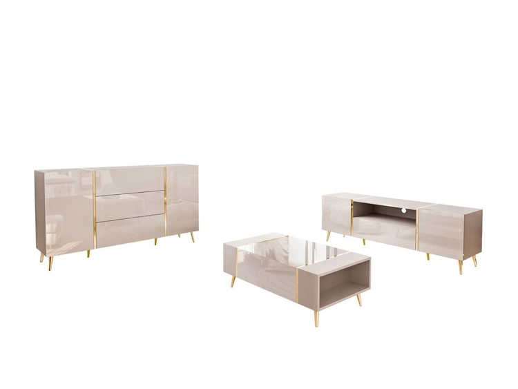 Wohnzimmer-Set im Glamour-Stil Lunelie Kaschmir