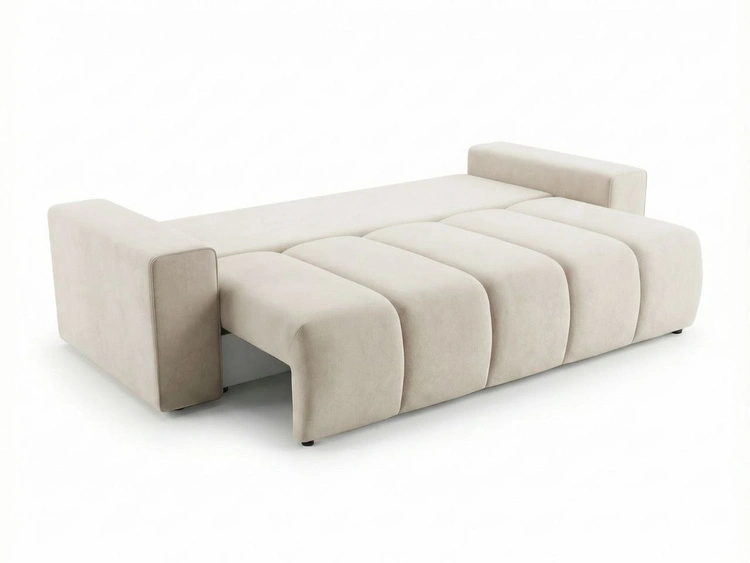Schlafsofa mit Bettfunktion und Bettkasten Miro Beige