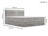 Boxspringbett mit Bettkasten 160x200 Forte Schwarz