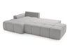 Ecksofa L-Form Links mit Schlaffunktion und Bettkasten Montero Grau