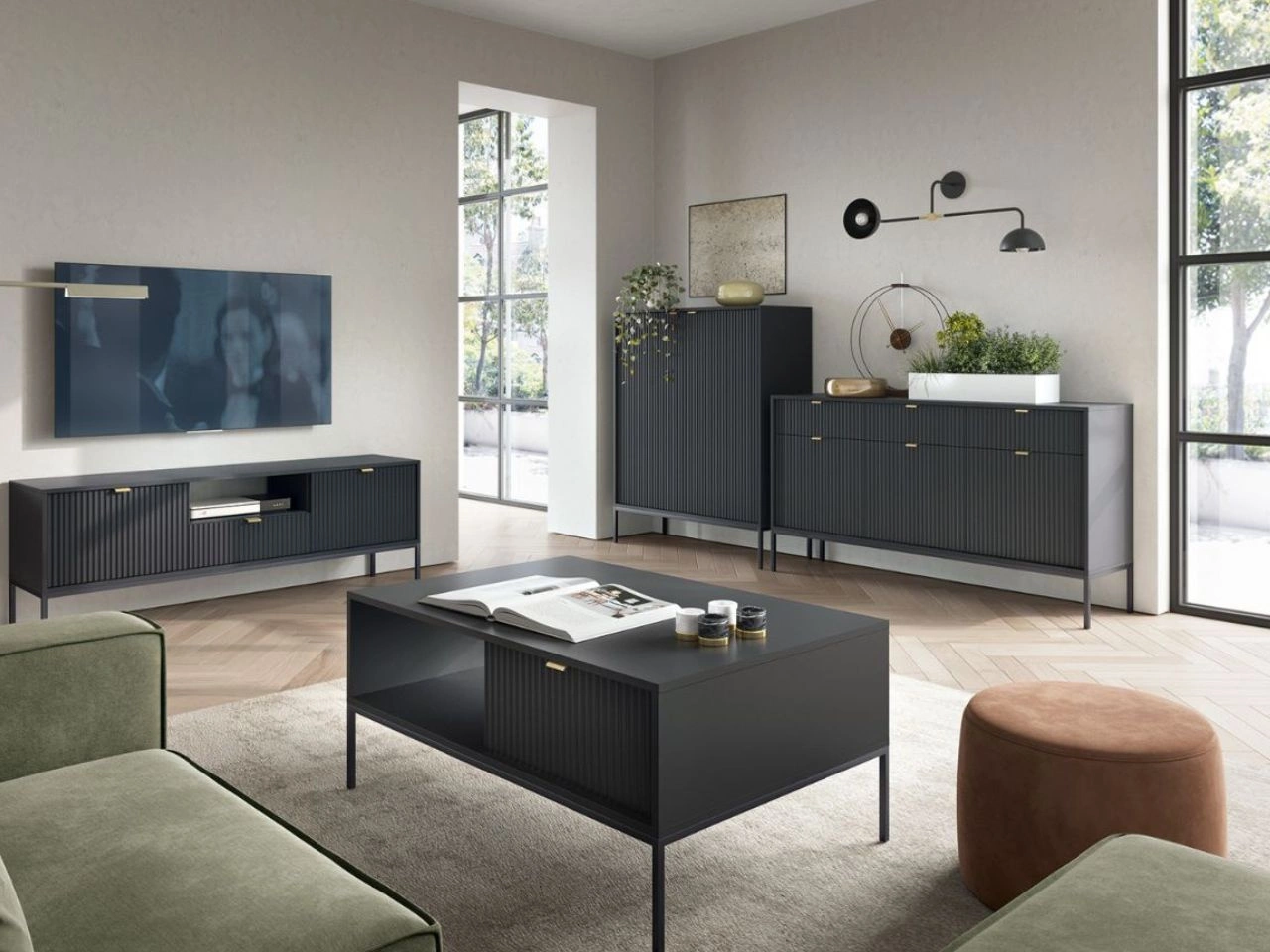 Wohnzimmermöbel-Sets - Schränke, Vitrinen, Kommoden, TV-Schränke ...