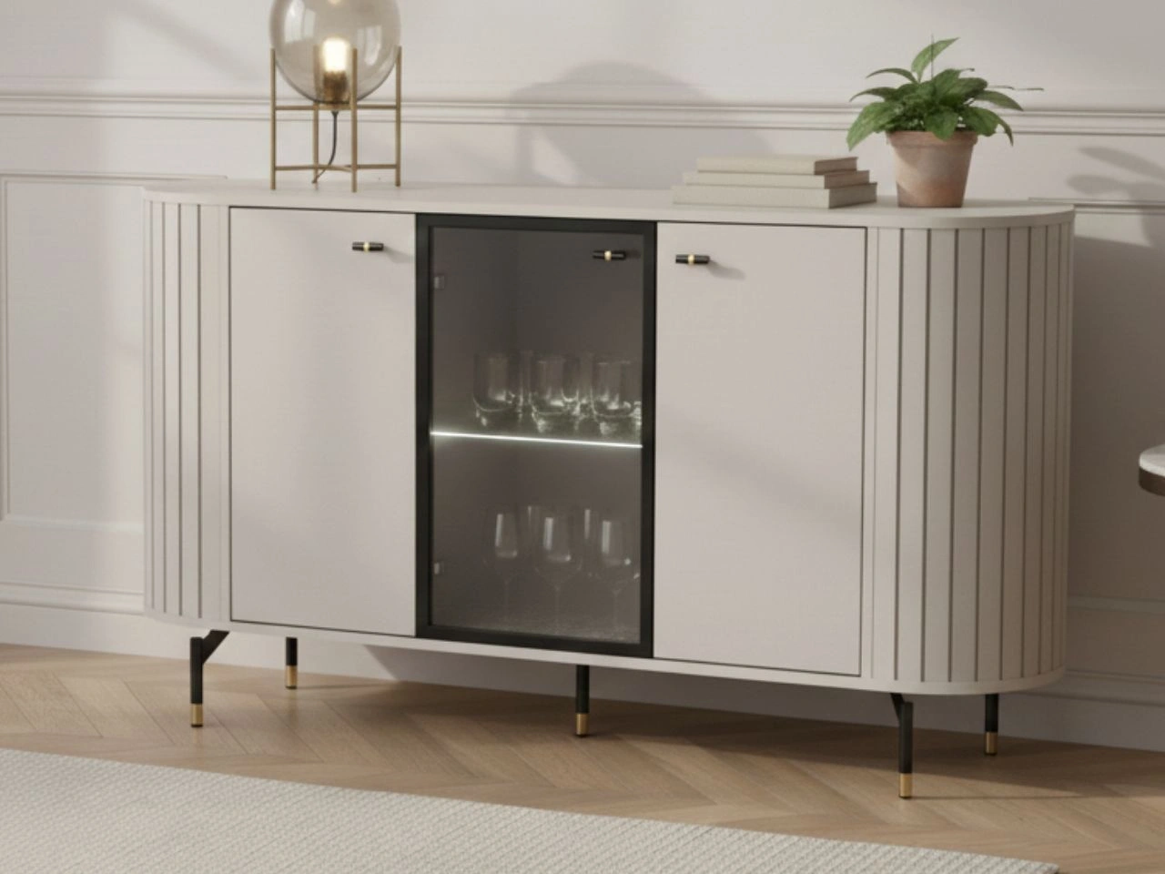 Kommode dreitürige Soria Kaschmir