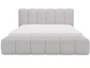 Polsterbett mit Bettkasten und Lattenrost 160x200 Cloud Bouclé-Stoff Hellgrau