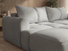 Ecksofa L-Form Links mit Schlaffunktion und Bettkasten Bonno Grau