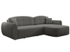 Ecksofa L-Form mit Schlaffunktion und Bettkasten Avessio Grau