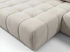 Ecksofa L-Form mit Schlaffunktion und Bettkasten Tulio Links Beige
