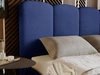 Polsterbett mit Bettkasten und Lattenrost 200x200 Galli Blau