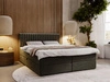 Boxspringbett mit Bettkasten 140x200 Marbella Dunkelgrau