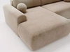 Ecksofa L-Form mit Schlaffunktion und Bettkasten Savana Links Beige