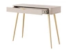 Schminktisch mit Goldenen Metallbeinen Latina Beige