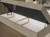Boxspringbett mit Bettkasten 140x200 Denza Grau