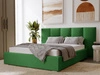 Polsterbett mit Bettkasten und Lattenrost 180x200 Lizbona Grün