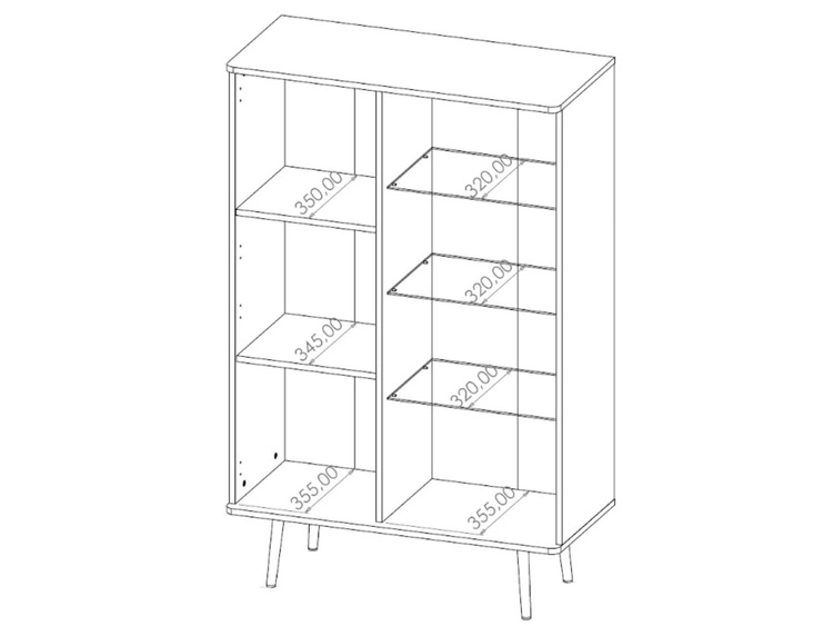 Wohnzimmerset Nemi Schwarzer Graphit Braun