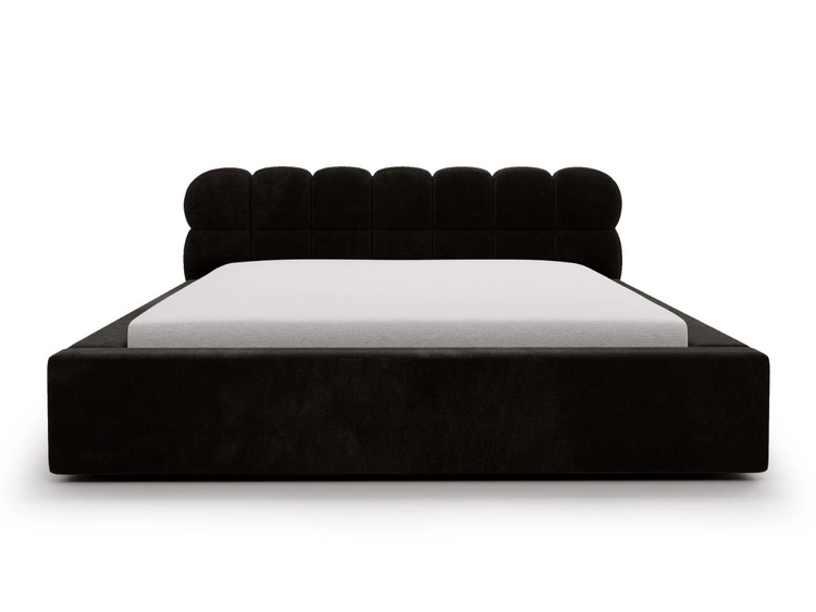 Polsterbett mit Bettkasten und Lattenrost 120x200 Plaza Schwarz