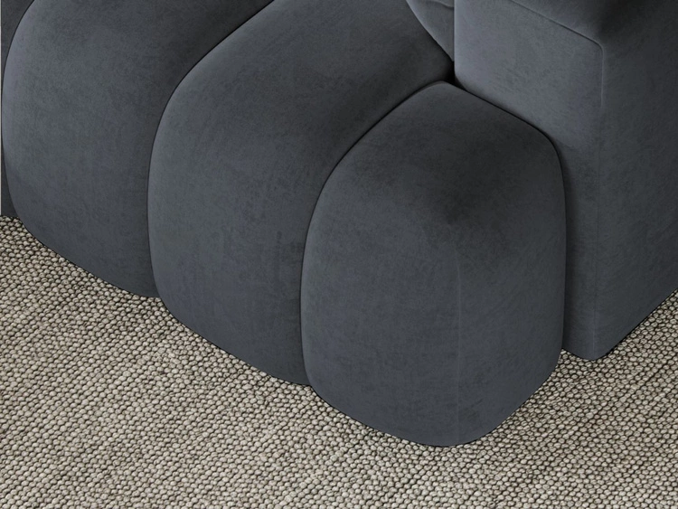 Ecksofa L-Form Links mit Schlaffunktion und Bettkasten Caleo Grau