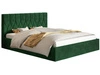 Polsterbett mit Bettkasten und Lattenrost 140x200 Gaja Grün
