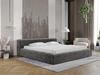 Polsterbett mit Bettkasten und Lattenrost 180x200 Lipari Dunkelgrau