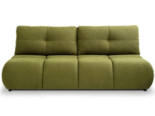 Schlafsofa mit Bettfunktion und Bettkasten Milet Grün